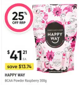 healthylife Happy way bcaa powder raspberry offer
