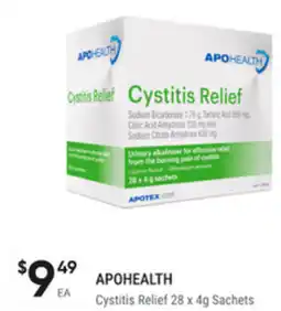 healthylife Apohealth cystitis relief offer