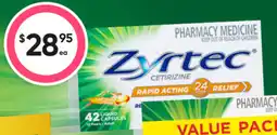 healthylife Zyrtec rapid acting cetirizine offer