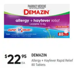 healthylife Demazin allergy + hayfever relief loratadine offer