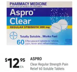 healthylife Aspro clear regular strength pain relief offer