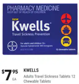 healthylife Kwells adults travel sickness tablets offer