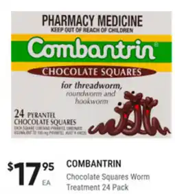 healthylife Combantrin chocolate squares worm treatment offer