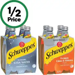 Woolworths Schweppes Soft Drink, Mineral Water or Mixer Varieties 4 x 300ml offer