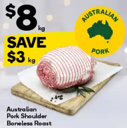 Woolworths Australian Pork Shoulder Boneless Roast offer
