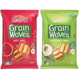 Woolworths Sunbites Grain Waves 170g offer