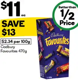 Woolworths Cadbury Favourites offer