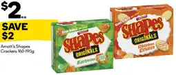 Woolworths Arnott’s Shapes Crackers offer