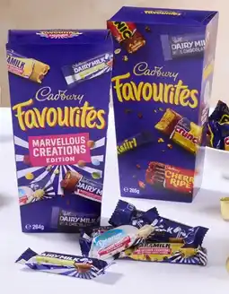 Coles Cadbury Favourites 264g-265g offer