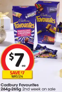 Coles Cadbury Favourites offer