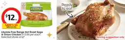 Coles Lilydale Hot Roast Sage & Onion Chicken offer