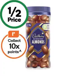 Woolworths Cadbury Chocolate Coated Fruit or Nut Varieties 270-340g offer