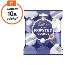 Woolworths Cadbury Mini Frosted Baubles 80g offer