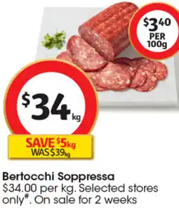 Coles Bertocchi Soppressa offer