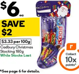 Woolworths Cadbury Christmas Stocking offer