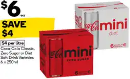Woolworths Coca-Cola Classic, Zero Sugar or Diet Soft Drink offer