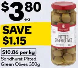 Woolworths Sandhurst Pitted Green Olives offer