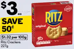 Woolworths Ritz Crackers offer