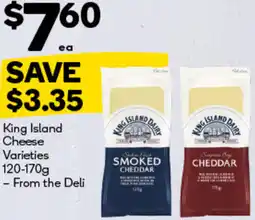Woolworths King Island Cheese Varieties offer
