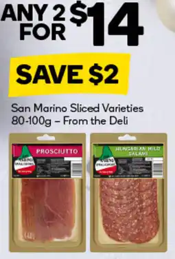 Woolworths San Marino Sliced Varieties offer