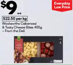 Woolworths Woolworths Cabanossi & Tasty Cheese Bites offer
