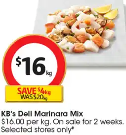 Coles KB's Deli Marinara Mix offer
