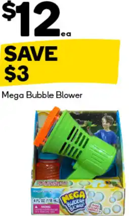 Woolworths Mega Bubble Blower offer