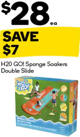 Woolworths H20 GO! Sponge Soakers Double Slide offer