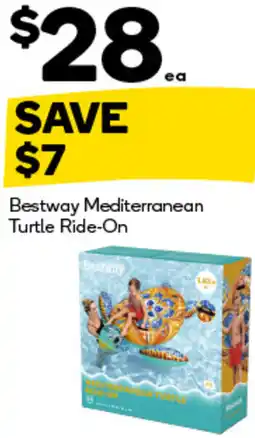 Woolworths Bestway Mediterranean Turtle Ride-On offer