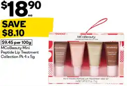 Woolworths MCoBeauty Mini Peptide Lip Treatment Collection offer