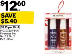 Woolworths MCoBeauty Mini Fragrance Set offer