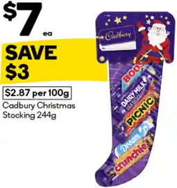 Woolworths Cadbury Christmas Stocking offer