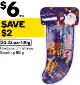 Woolworths Cadbury Christmas Stocking offer