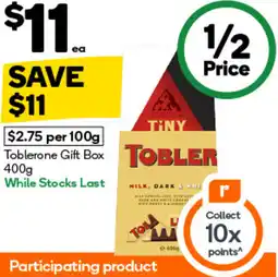 Woolworths Toblerone Gift Box offer