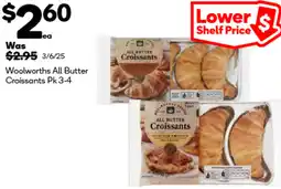 Woolworths Woolworths All Butter Croissants offer