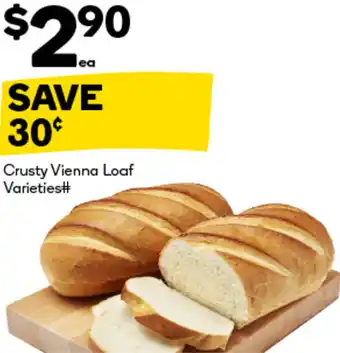 Woolworths Crusty Vienna Loaf Varieties offer