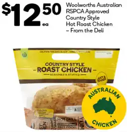 Woolworths Woolworths Australian Country Style Hot Roast Chicken offer