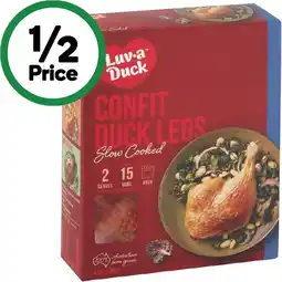 Woolworths Luv-a-Duck Confit Duck Legs 450g offer