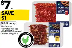 Woolworths Woolworths Marinated Kebabs with Chicken offer