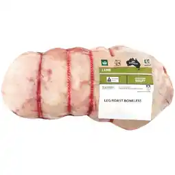 Woolworths Australian Lamb Leg Easy Carve Boneless Roast offer