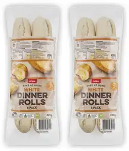 Coles Coles Bake at Home Dinner Rolls 6 Pack 220g-260g offer