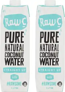 Coles Raw C Coconut Water 1 Litre offer