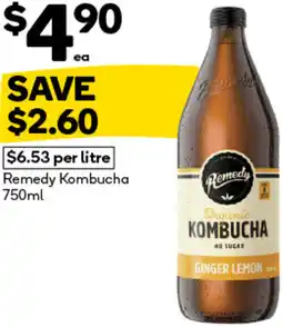 Woolworths Remedy Kombucha offer