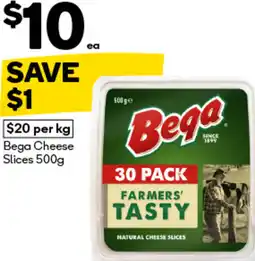 Woolworths Bega Cheese Slices offer
