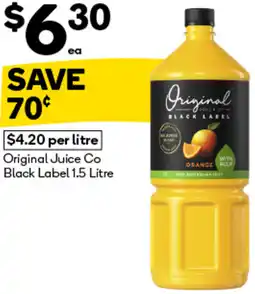 Woolworths Original Juice Co Black Label offer