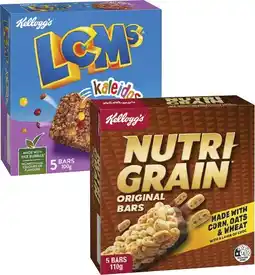 Coles Kellogg's LCMs or Nutri Grain Bars offer