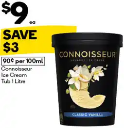 Woolworths Connoisseur Ice Cream Tub offer