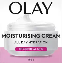 Coles Olay Moisturising Cream 100g offer