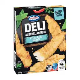 Woolworths Birds Eye Deli Fish or Snacking Varieties 250g offer