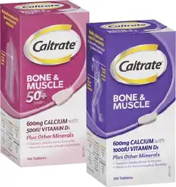Coles Caltrate Bone & Muscle Health Tablets offer